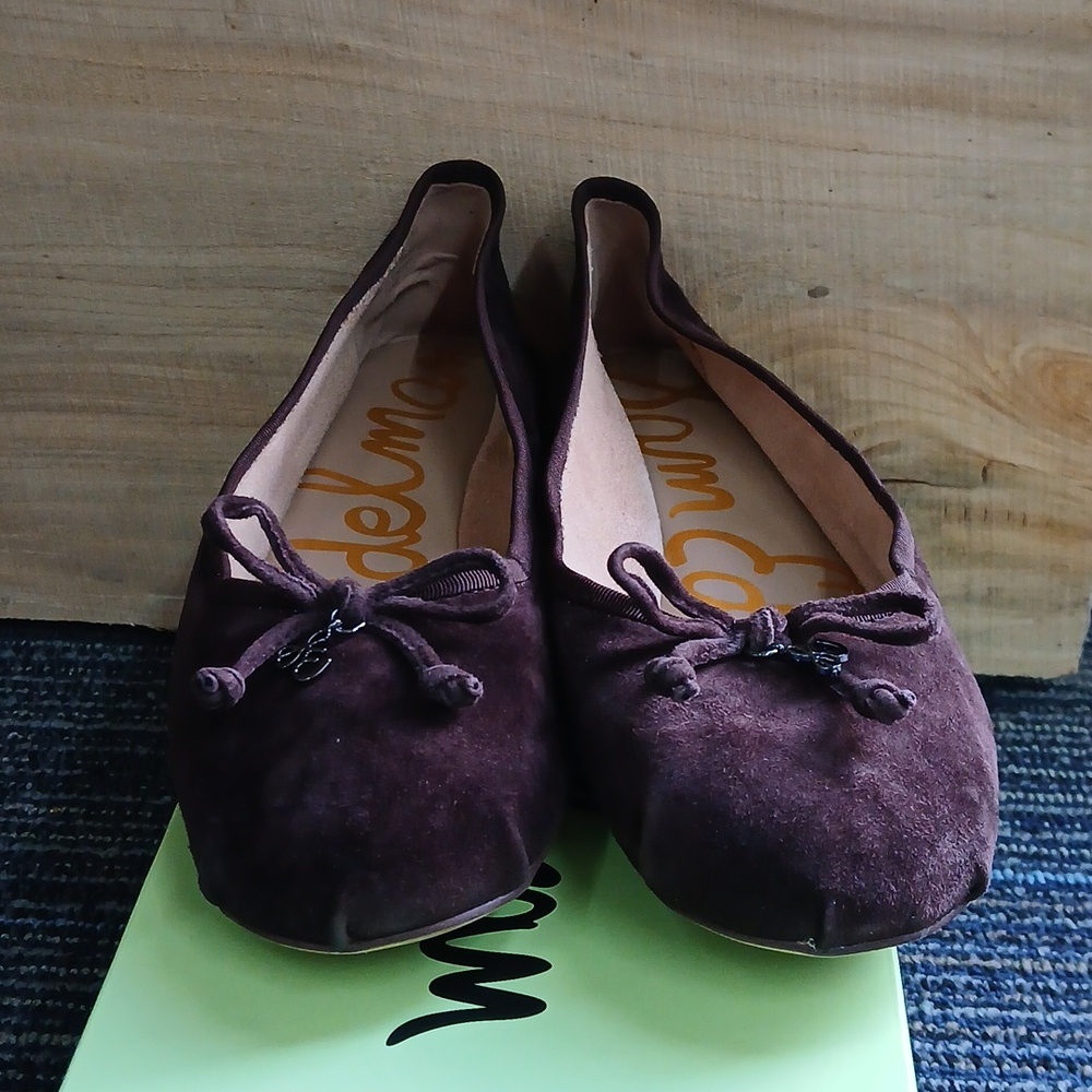 Sam Edelman Signature Collection Zane Ballet Flat Size 10 Suede - Picture 6 of 9